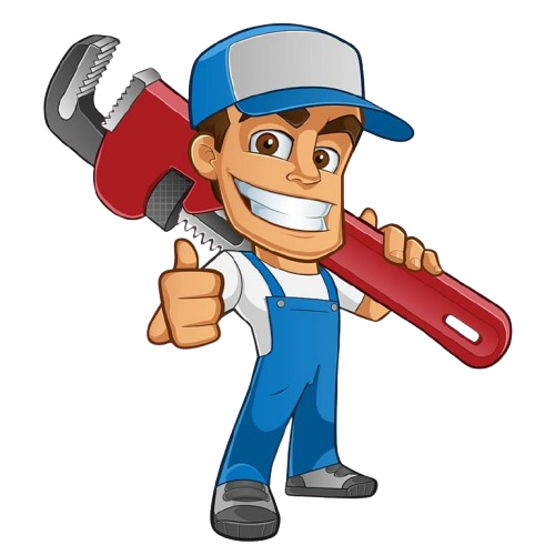 Cartoon plumber from Adam Gas Plumbing & Heating Kent